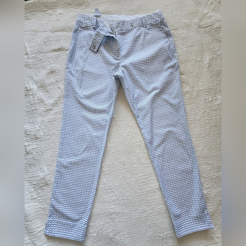 Lacoste Light Blue Patterned Chinos